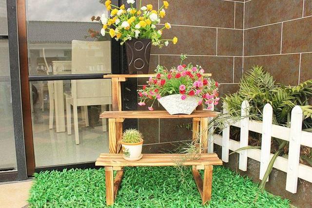 DIY木質花架，抓住三點家更生動